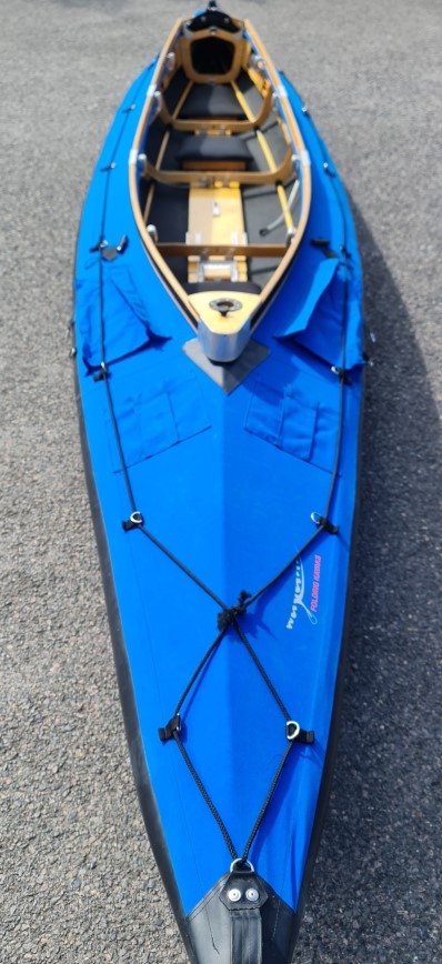 Wayland Amazon 520 Extended EXP folding kayak - cockpit view