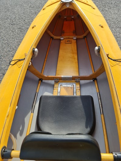 Klepper STST Aerius I 450, Orange - bow cockpit view